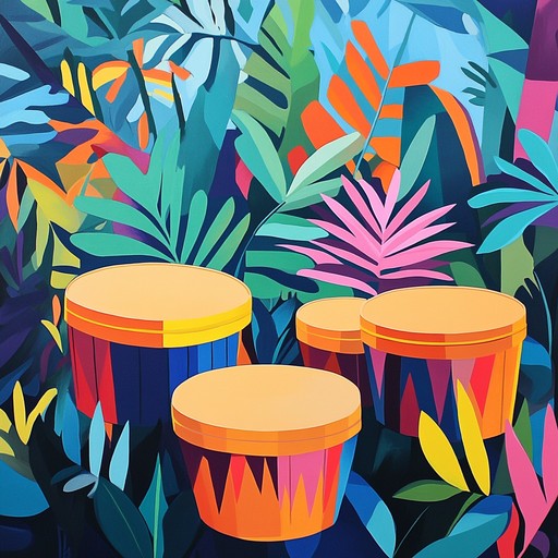 An instrumental track that combines traditional jungle instruments with modern drum and bass rhythms, creating an energetic and exotic musical journey