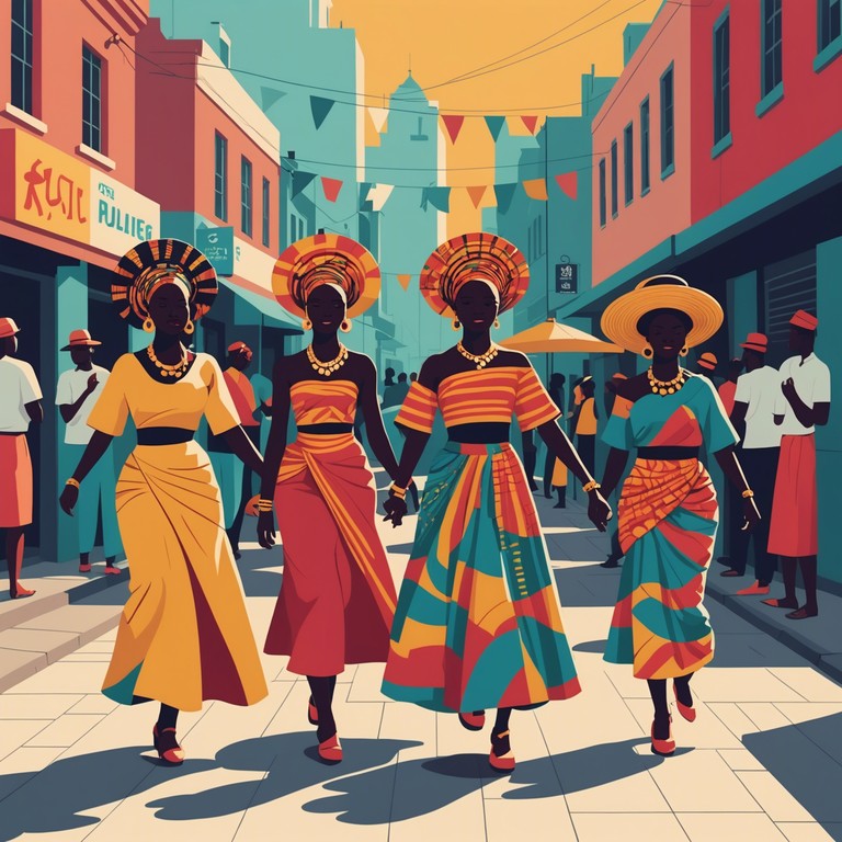 This instrumental track encapsulates the essence of celebration through vibrant afrobeat rhythms paired with modern instrumentation. The lively energy is perfect for any festive occasion, capturing the spirit of joy and community celebration. Traditional african drums lay the foundational rhythm, augmented by contemporary synth melodies that bring a fresh, inviting vibe to the celebration.