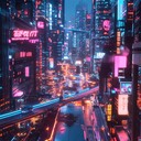 vibrant new wave instrumental with joyous neon synths.