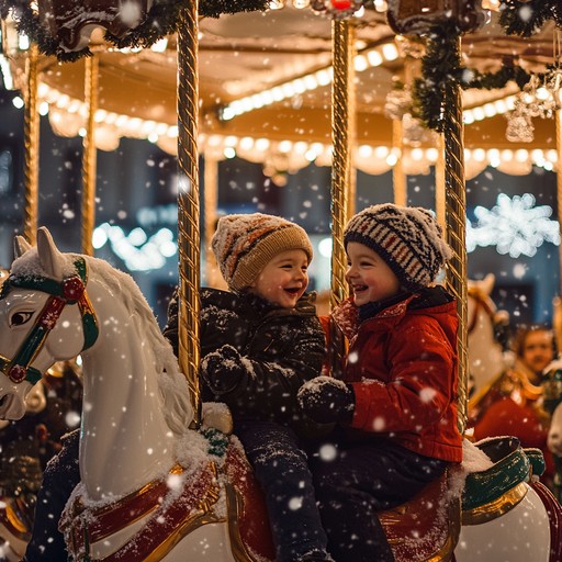 A cheerful instrumental featuring sparkling melodies that evoke the magical atmosphere of a winter fair, full of joyous rides and laughter.