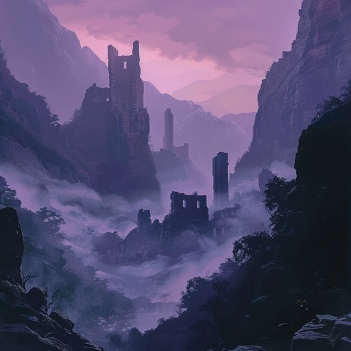 Immerse in a world where forgotten lands tell their tales of sorrow through haunting and somber melodies. The mournful notes of a duduk weave intricately with subtle percussive elements, creating a landscape filled with nostalgia and deep seated grief, taking listeners on a journey through time to remember lost stories.