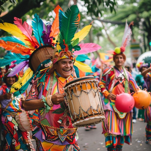 A lively instrumental composition that combines caribbean influences with dynamic rhythms, creating an uplifting and joyful atmosphere. The track is rich with vibrant percussions and melodic interplay, perfect for evoking energy and celebration.