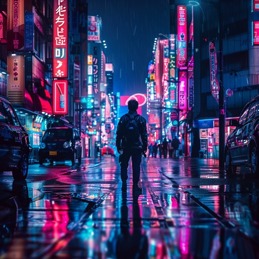 An upbeat and lively jpop instrumental track that evokes the bright neon lights, bustling streets, and electric atmosphere of tokyo at night. Catchy synth melodies, driving basslines, and energetic drum patterns create an exciting and modern sound perfect for cruising through the city or dancing the night away.