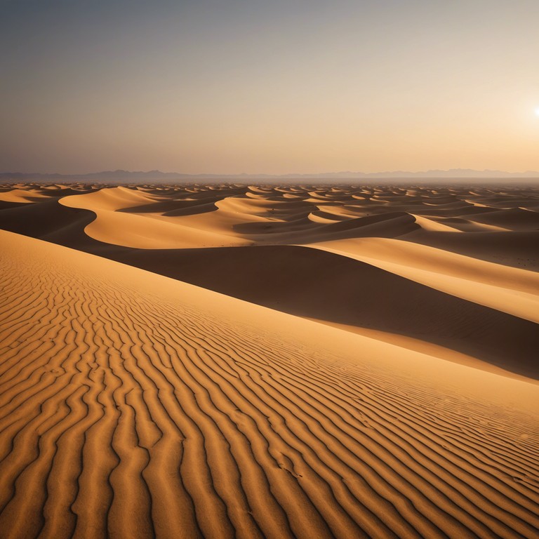 A sophisticated fusion track that combines the haunting sounds of the oud with modern electronic elements to transport listeners across the sweeping, sunlit dunes of the desert, reflecting the timeless nature of the landscape and its people.