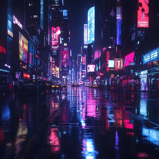 A dynamic fusion capturing the essence of a bustling city as progressive beats drive through neon lit streets. The music ebbs and flows, reflecting the city's pulse, with intricate layers creating an immersive urban soundscape.