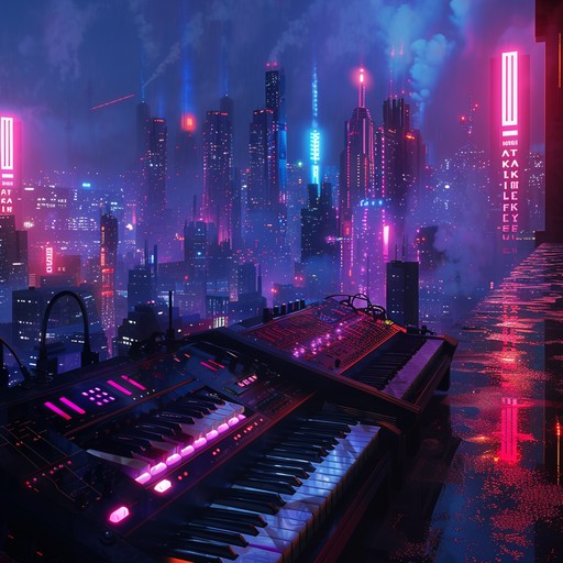 Dive into a cyberpunk world where neon lights accompany a revolutionary uprising. This synthwave anthem channels the spirit of rebellion with electrifying synthesizers and driving rhythms.