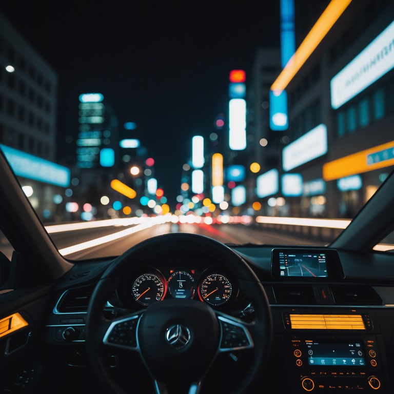 Embrace the nostalgia of 80s electrifying energy as this track powers through with a heavy synth base, creating a soundscape that's both invigorating and reminiscent of a bustling neon cityscape during a spirited night drive.