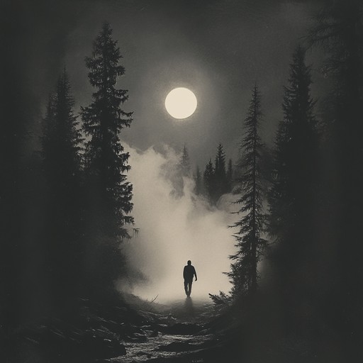 An instrumental trap composition that blends haunting melodies with deep bass lines, creating an atmosphere of suspense and mystery. The track features ethereal synths and distant vocal samples, evoking a sense of wandering through a ghostly realm.