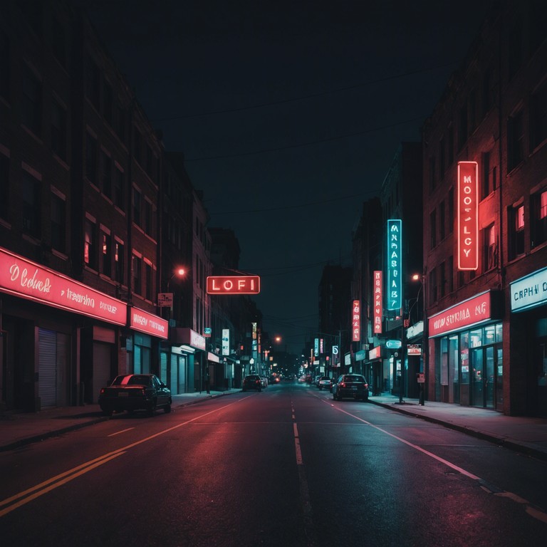 Imagine a track that feels like a night drive through a city bathed in neon lights, with a mix of danceworthy funk grooves and layers of airy, whispering synth melodies framing the essence of a modern nighttime odyssey.