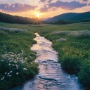 a tranquil instrumental capturing the essence of peaceful mountain life