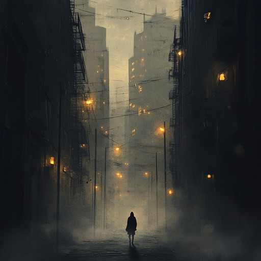 A melancholic instrumental that explores feelings of loneliness and reflection during solitary walks through abandoned cityscapes, using experimental sounds and ambient layers to create an introspective atmosphere.