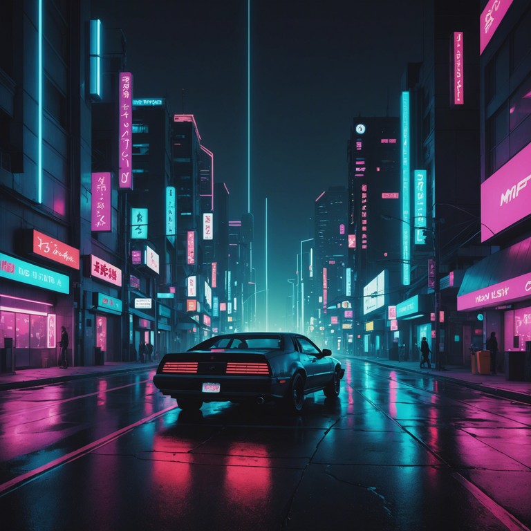 Imagine cruising through a cyberpunk cityscape where neon lights reflect endless possibilities. This track captures this feeling, merging the iconic elements of synth driven soundscapes with the allure of futuristic aesthetics and a soulful connection to past musings.