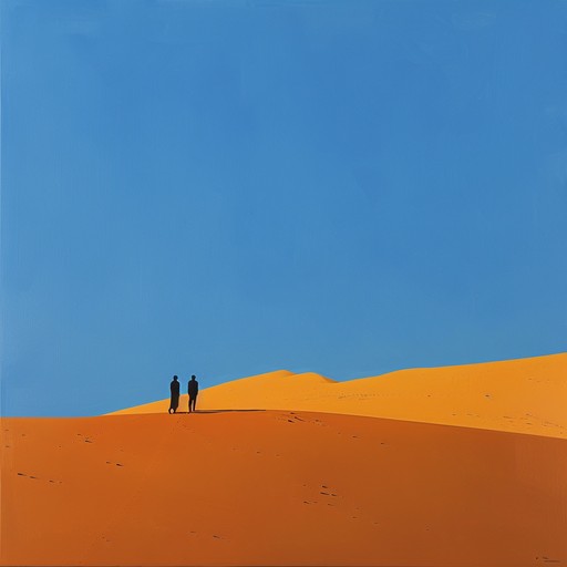 This track is an evocative exploration of the serene yet mysterious atmosphere of the sahara desert as night falls. The music conveys the vast, windswept landscapes and the age-old traditions preserved under the twinkling stars, incorporating traditional arabian melodies and modern ambient influences for a deep, moving experience.