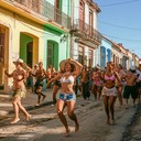 uplifting afro cuban rhythms, perfect for joyous dancing and celebration