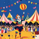 a cheerful instrumental mimicking clownish antics in a merry carnival