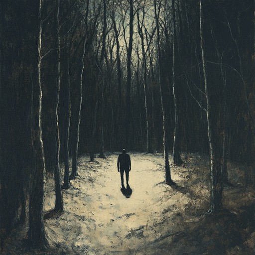 Feel the solemn echoes of a dark forest's history, with each haunting chord weaved from ancient sorrowful tales. This dark folk instrumental tugs at the heartstrings with melancholic reflections.