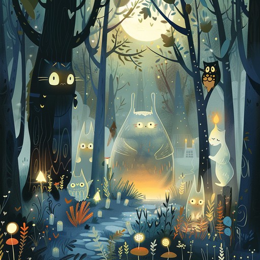 Explore a magical woodland where every turn reveals a new enchanting discovery. This orchestral piece marries charm and mystery, creating an atmosphere of exploration and wonder for children.