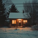 serene piano notes under twinkling lights