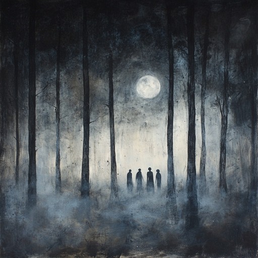 An unsettling instrumental piece drawing from ancient folklore, featuring eerie violin melodies that evoke images of haunted landscapes and restless souls, immersing the listener in a chilling atmosphere.