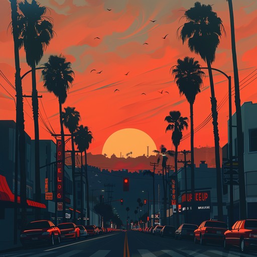 This track captures the essence of a dreamy cruise down sunset boulevard, with upbeat rhythms and catchy melodies setting the tone for an unforgettable adventure.