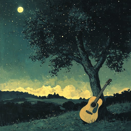 An instrumental pop piece featuring soft acoustic guitar melodies that create a tender and dreamy atmosphere. The song evokes feelings of nostalgia and serenity, reminiscent of quiet nights under the stars. Perfect for moments of reflection and peaceful relaxation.