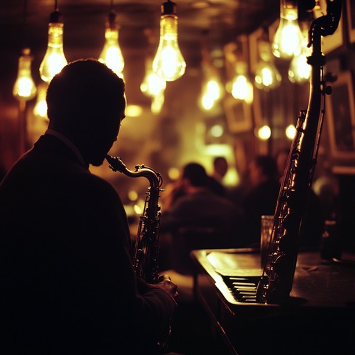 Set in a dimly lit jazz bar, whispers of the moonlight captures the intimate conversations and secret exchanges under the soft glow of moonlight seeping through stained glass. A smooth saxophone delicately weaves through the murmurs of the night, enhancing the mysterious, sultry atmosphere that wraps around clinking glasses and whispered secrets. This track is perfect for setting a sophisticated, reflective mood with an undercurrent of intrigue and unspoken tales.