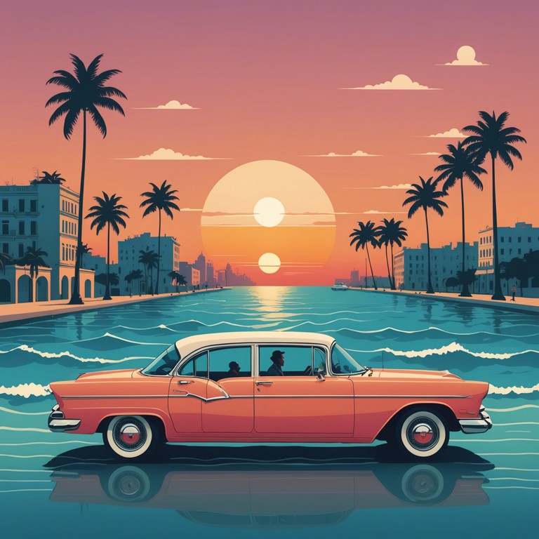 This track embodies the soothing essence of a sunset in havana, with gentle rhythmic patterns and soft melodical overlays that transport listeners to a peaceful evening by the sea. The use of traditional afro cuban percussion blends naturally with ambient soundscapes, offering a serene auditory experience.