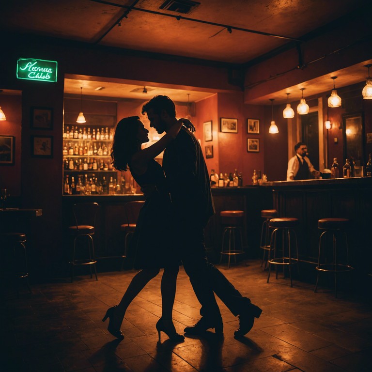 Imagine the scene at a late night havana dance hall, where the air is thick with the rhythm of salsa and the seductive undertones of a live band. The song combines traditional salsa with elements of romantic tension, reflected through its slow, sultry tempo and the emotional depth of the brass section. It invokes a sense of longing and passion, perfect for a dance of two shadows under the moonlit sky.