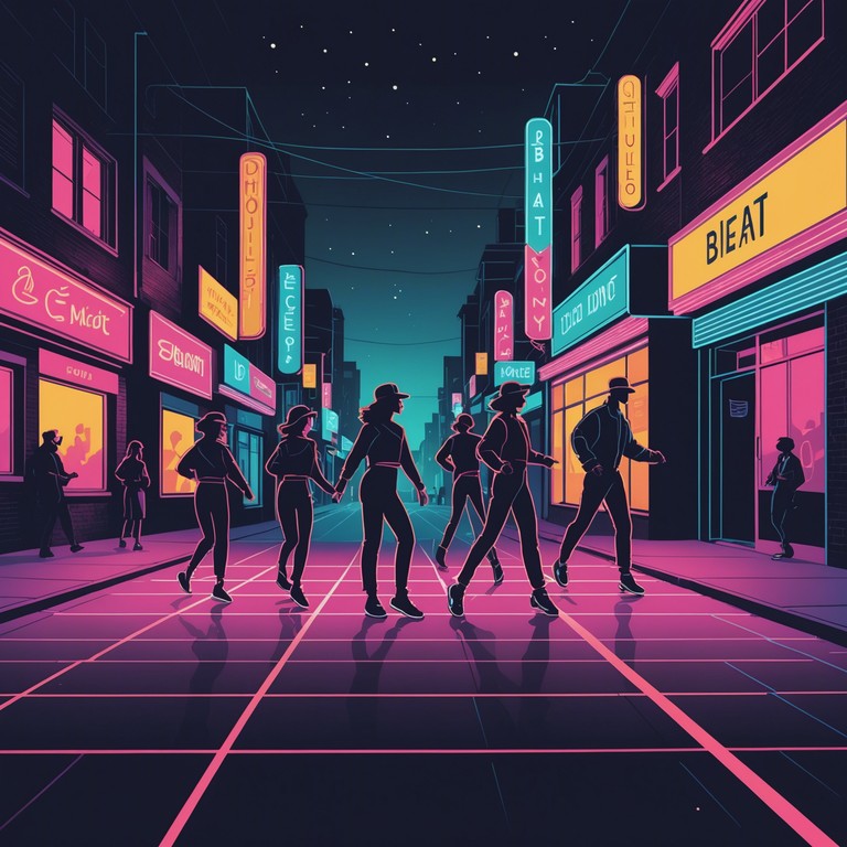 This alternative version dives deeper into the nightlife of the city, with electric piano riffs that dance over an infectious garage beat, painting a picture of vibrant streets alive with the pulse of music.