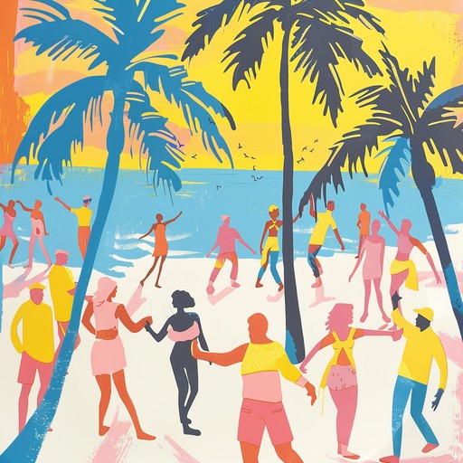 Immerse yourself in an exuberant salsa instrumental, perfect for sunlit beach gatherings. The dynamic rhythm of congas leads the way, accompanied by playful trumpets and warm piano harmonies. This carefree track captures the lively spirit of summer, with an infectious groove that invites everyone to dance.