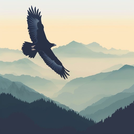 A captivating instrumental piece that evokes the imagery of an eagle soaring through vast landscapes, underlining themes of freedom, strength, and resilience. The powerful orchestration, featuring a prominent violin lead, inspires a sense of grandeur and adventure, compelling the listener to imagine an epic journey through majestic terrains with a triumphant conclusion.