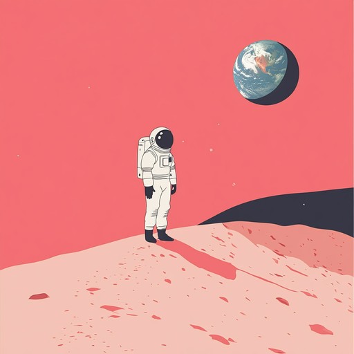 An evocative, cinematic piece capturing the awe of astronauts' first walk on mars, combining an ethereal soundscape with heroic undertones. The track features wide sound reserves akin to martian landscapes, promoting a feeling of adventure and mystery.