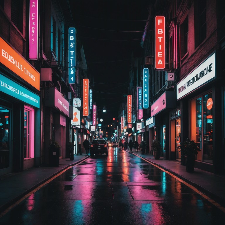 Set against the backdrop of a bustling urban night, this track captures the essence of city life with its vibrant energy and the mysterious allure of the neon lit streets. Using a minimalist approach, the song employs intricate garage rhythms to evoke the dynamic pulse of the night.