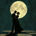 intense, haunting tango melody with moonlit shadows dancing