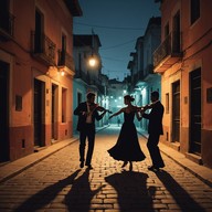 soft violin enhances mellow latin dance.