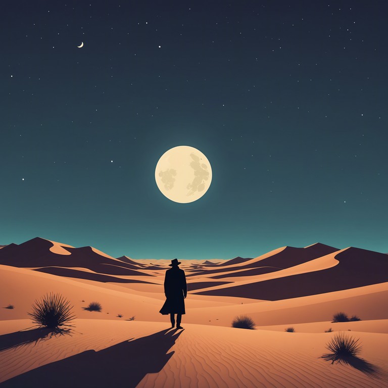 This composition captures the essence of a mystical, eerie night in the middle east, where the gentle whispers of the desert winds carry tales of ancient mysteries and hidden secrets. The piece utilizes traditional middle eastern instruments to craft a soundscape that is both haunting and enthralling, blending eerie melodies with dark, ambient undertones