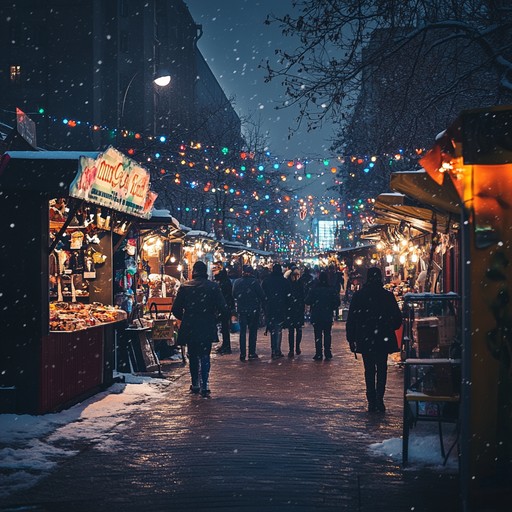 An energetic piece that combines festive rhythms and joyful melodies to create the ultimate winter carnival atmosphere. Bells and percussion drive the celebratory feel, intertwined with lively brass and strings. Perfect for encapsulating the magic and excitement of a winter holiday festival.