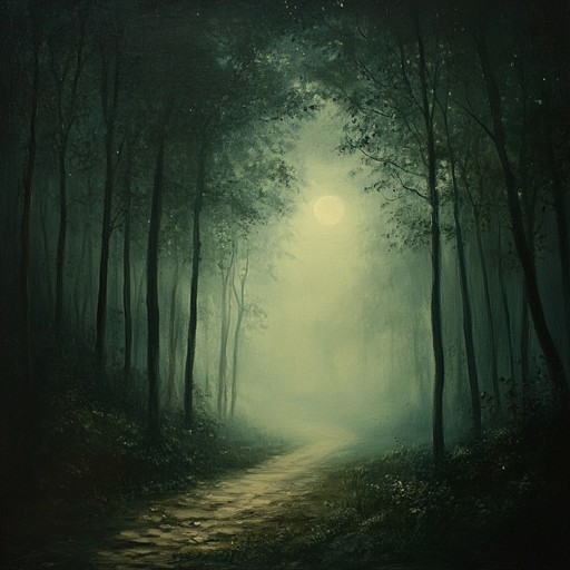 An instrumental piece that weaves a mysterious tapestry of sound, echoing through the shadowed depths of an ancient forest. The melody carries whispers of forgotten tales, guiding the listener through a journey of intrigue and wonder, as if following a ghostly light among the trees.