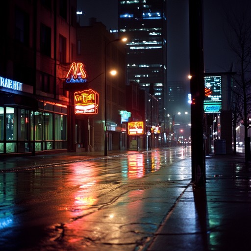 An instrumental piece blending traditional korean sounds with modern synths, capturing the essence of self reflection in the silent corners of a sleepless city. The melody weaves through feelings of nostalgia and yearning, inviting listeners on a peaceful journey within.