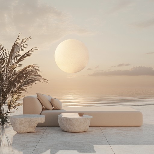 Dive into the soothing embrace of this funk house track where groovy basslines and smooth rhythms transport you to a sun kissed beach at sunset. The melody flows effortlessly, blending funky guitar riffs with soft electronic beats, creating an atmosphere of relaxation and contentment.