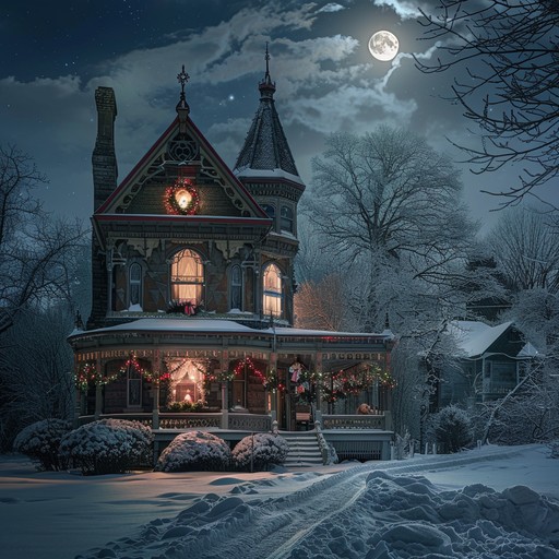 This instrumental song uses dissonant harmonies and spooky sounds to create an anxious ambiance, depicting the eerie side of christmas eve.