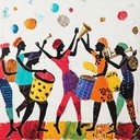uplifting afrobeat groove with vibrant percussion and lively melodies