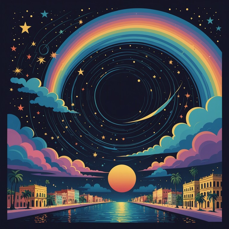 This track blends the pulsating rhythms of traditional afro cuban music with the entrancing and psychedelic elements of trippy music, creating a soundscape that transports listeners to a surreal, vivid dream like state under cuban skies. The marriage of conga rhythms with spacey, ambient synths invites a journey through dance and introspection.