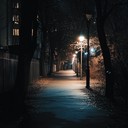 echoes fill eerie urban pathway at night