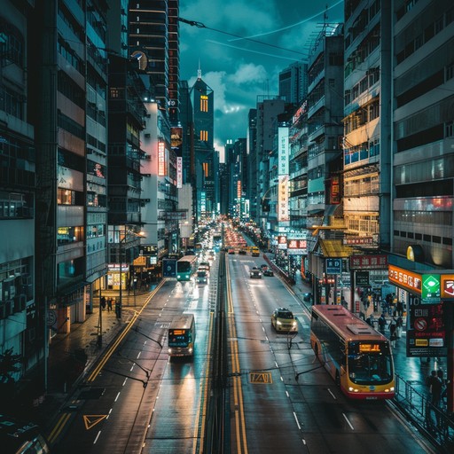 A high octane instrumental track that captures the essence of urban vibrancy, intertwining rhythmic beats with atmospheric synths. The song starts with a deep bass intro, leading to dynamic drum patterns and soaring electronic melodies. It evokes the excitement and freedom of navigating bustling city streets.