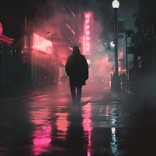 Melding sorrowful and haunting synth textures with slow but impactful trap beats, this track carries the essence of sadness, reflecting the emptiness and loneliness of an urban landscape at night. The deep bass underlines the mournful tone, creating a phonk style that's emotionally heavy and introspective.