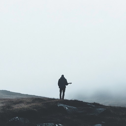 A slow, sorrowful melody played on the violin, capturing the heartache of a lost love amidst the rolling hills of the scottish highlands