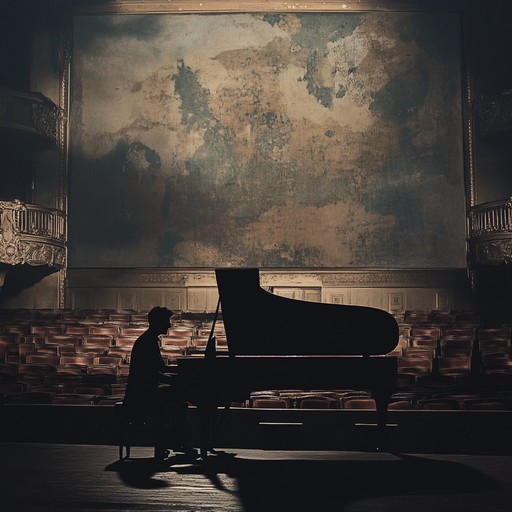 This evocative piece blends dark cabaret styles with intricate piano passages, leading the listener through echoes of bygone eras. The music paints a soundscape of dimly lit halls and whispered secrets, invoking feelings of loss and introspection.