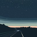 a driving pop rock instrumental for a night time road trip