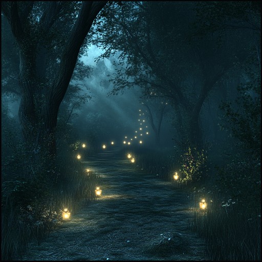 A calming instrumental piece featuring delicate harp melodies that guide the listener through a twilight forest filled with magical whispers. The smooth and serene sounds of ambient synths create an enchanting backdrop, while occasional wind chimes add sparkles of light. This track is perfect for relaxation and immersing oneself in a mystical and peaceful environment.